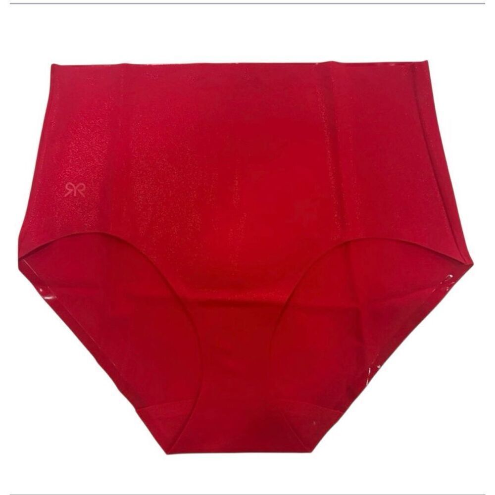 Ruby Ribbon Shaping Brief Red Glitter New Size XL